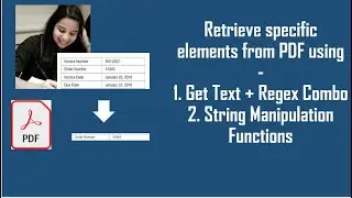 Extract specific elements from a PDF using Regex and String Manipulation