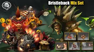 Dota 2 Bristleback Best Mix Set Beast of the Crimson Ring + Blastforge Exhaler of the Crimson Witnes