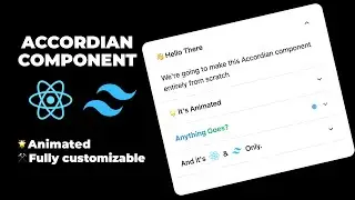 Animated Accordion Component in ReactJS and Tailwind CSS