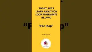 Learn the For Loop in Java! #Java #Programming #CodingTips