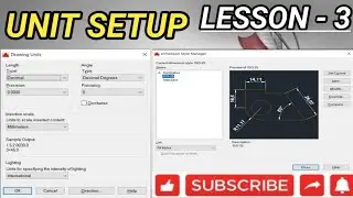 #3 | UNIT SETUP IN AutoCAD - HOW TO SET UNIT IN AutoCAD