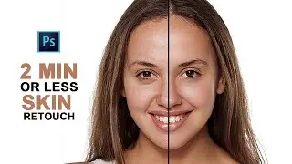 Skin Retouching in 2 Minute or Less in Photoshop | Photoshop Beginner Tutorial