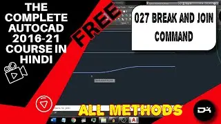 Break and Join Commands | Autocad Commands in Hindi | 027