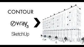 Contour in v-ray for SketchUp