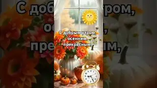 С добрым осенним утром!☀️