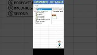 CONCATENATE + LEFT  + RIGHT Formula Excel 