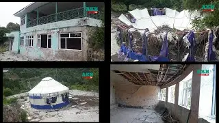 Бакиевдин Көк-Жаңгактагы дачасы талкаланып,  темир каркастары калды