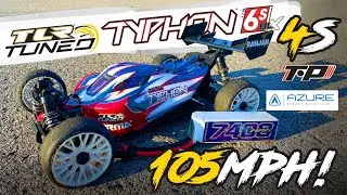 TLR Tuned Typhon | TP4050 4S Test Pass | 105mph PB! #arrmatyphon #rcspeedrun #castle #tpmotors