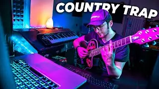 I MADE A *crazy* COUNTRY TRAP BEAT FROM SCRATCH! (and sang over it)