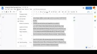 Format Hanging Indent for Google Docs 2021