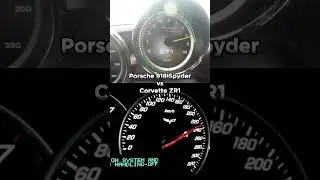 Porsche 918 Spyder vs Chevrolet Corvette ZR1 