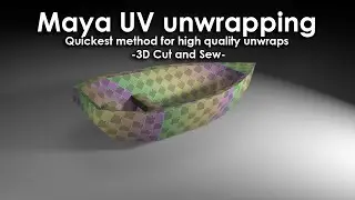 Quick demo of UV unwrapping in Maya