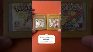 Can you spot the fake gameboy cartridge? Pokemon Gold June 2024 