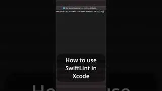 SwiftLint in Xcode 