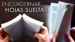 Cómo ENCUADERNAR HOJAS SUELTAS ✅ Fácil y con buen acabado. Cómo reparar libros y páginas rotas