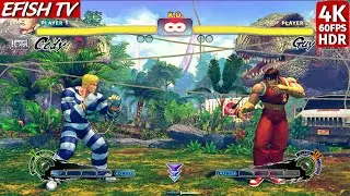 Cody vs Guy (Hardest AI) - Ultra Street Fighter IV