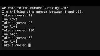 Number Guessing game in Python Code