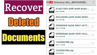 How To Recover Deleted Documents | Restore Deleted Documents