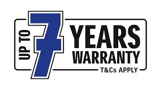 Up to 7-YEARS WARRANTY