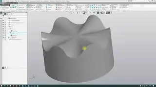 Деление цилиндра волной эскизом  в FreeCAD и Компас3D Loft FreeCADLinc