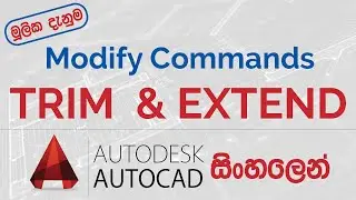 Trim and Extend | AutoCAD Sinhala Tutorials 15