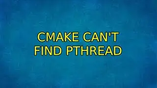 CMake can't find pthread