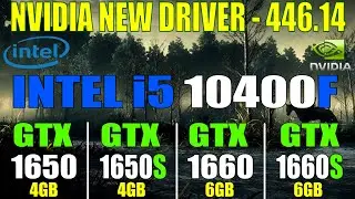 GTX 1650 vs GTX 1650 SUPER vs GTX 1660 vs GTX 1660 SUPER | NEW DRIVER- 446.14 | INTEL i5 10400F |