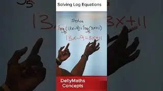 Solving logarithmic equations 