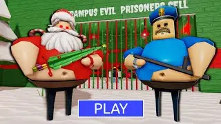 🎅 SANTA CLAUS BARRY'S PRISON RUN! (OBBY) ROBLOX
