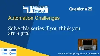 Challenge 22| Mastering TOSCA Automation Testing | TOSCA Obstacles |