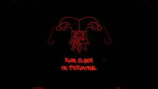 CLOCK ⏰ in Terminal #shorts #script #bash #linux #clock #time #sleep #laugh #termux #shell