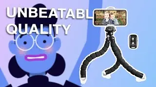 Upgrade Your Phone and Camera Game with UBeesize Tripod S - Wireless Remote, Flexible Legs & Univers