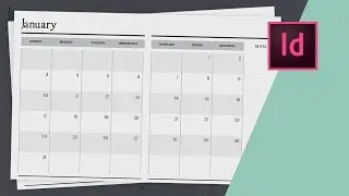 How to Design a Planner in InDesign - Calendar Design // Part Two