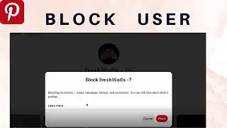 How to block someone on Pinterest