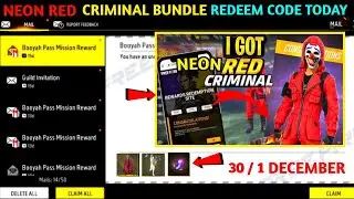 FREE FIRE REDEEM CODE TODAY 1 DECEMBER REDEEM CODE FREE FIRE | FF REDEEM CODE TODAY 1 DECEMBER