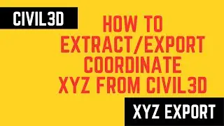 Coordinate Extraction Made Easy: Master Civil3D Export Feature