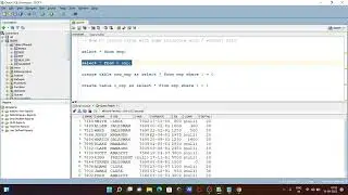 Create table from another table in Oracle