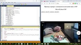ESP32, Micropython, пример простого  сервера в локальной сети.
