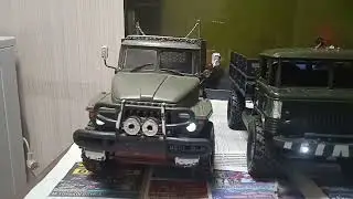 ДТ 75, устанавливаем гидроцилиндр и насос. Урал 43, 20, газ - 66. устанавливаем освещение.