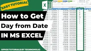 How to Get Day from Date in MS Excel