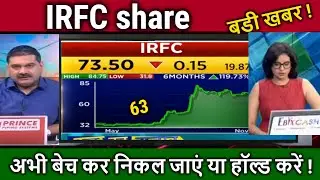 IRFC share latest news,HOLD OR SELL ?/irfc share analysis,irfc share target,irfc share news,dividend