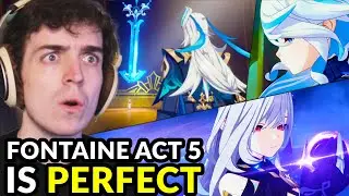 GENSHINS GREATEST ARCHON QUEST! Fontaine Archon Quest Act 5 | Genshin Impact 4.2 FULL REACTION