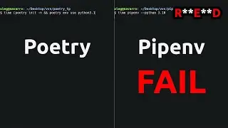 Python Poetry vs Pipenv - side by side comparison