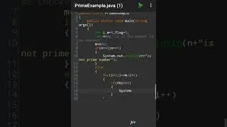 Prime number in Java | Java program | 