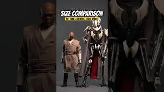 Size Comparison: Hot Toys Star Wars Episode II Attack of the Clones- Mace Windu 