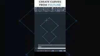 Curves from Polyline #autocadtutorial #autocadtips #design