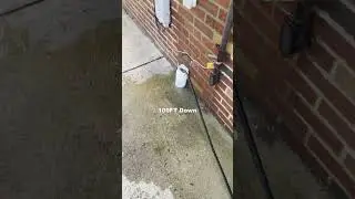 Drain cleaning With Homebuilt pressure washer 