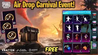 OMG!😱 Air Drop Carnival Event Is Here - Air Drop Carnival 2024 Event - Get Free Rewards |PUBGM