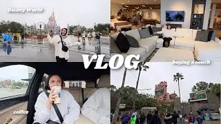 VLOG: trip to Disney World, buying a couch, coffee run and more