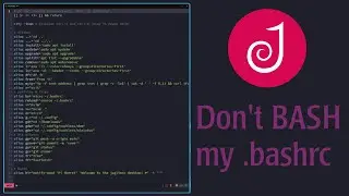 My .bashrc and the command prompt.